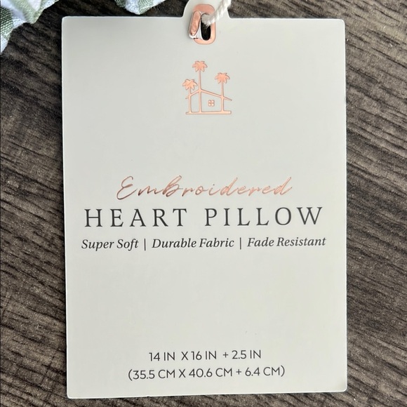 “Hot Mess Express” Heart Embroidered Pillow 💚 - Picture 5 of 5